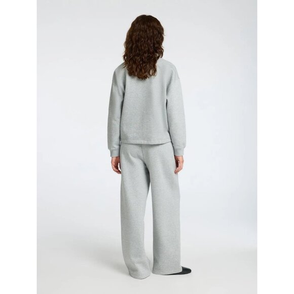 New Selected Femme Wide Leg Sweatpants Fleece Cozy Slouchy Oversized Loose Long - Picture 12 of 14